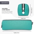 thumbnail image 3 of Vsdgher Turquoise Glitter Leather Pencil Case, Makeup Pouch, Zipper Pouch for Daily Essentials, Storage Organizer, Cosmetics and Stationary Bag, 3 of 7