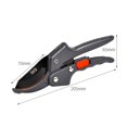 thumbnail image 6 of Huepoe Heavy Duty Ratchet Pruning Shears, SK-5 Steel Garden Clippers with Ergonomic Handle, Safety Lock, 3/4" Cutting Capacity for Roses, Plants, Tough Branches, 6 of 7