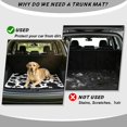 thumbnail image 4 of FOR U DESIGNS Cow Spot Dripping Print Trunk Cargo Liner for SUV Sedan Truck Non-Slip Trunk Mat All Weather Durable Rear Mat Universal Fit Cargo Protection, 4 of 7