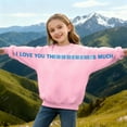 thumbnail image 2 of WhouRiu Boys Girls Letter Print Sweatshirts Kids Unisex Autumn Casual Fashion Crew Neck Pullover, 2 of 6