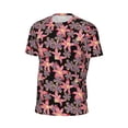 thumbnail image 6 of Wukai Lilies Flowers Print Men's Short-Sleeved Mesh T-Shirt,Quick-Dry Short Sleeve Workout T-Shirt-Medium, 6 of 8