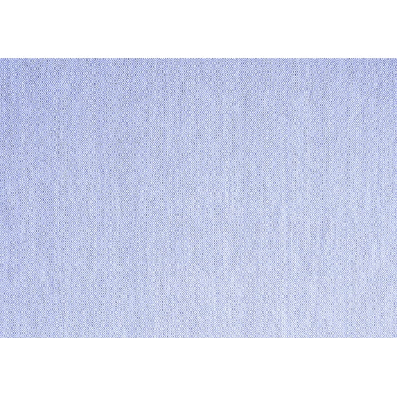 Ahgly Company Machine Washable Indoor Rectangle Solid Blue Modern Area Rugs, 7' x 9'