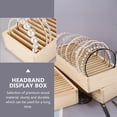 thumbnail image 6 of Mobutofu Headband Display Box Wooden Multi Compartment Design 1Set 12.6x5.5x2.4in, 6 of 7
