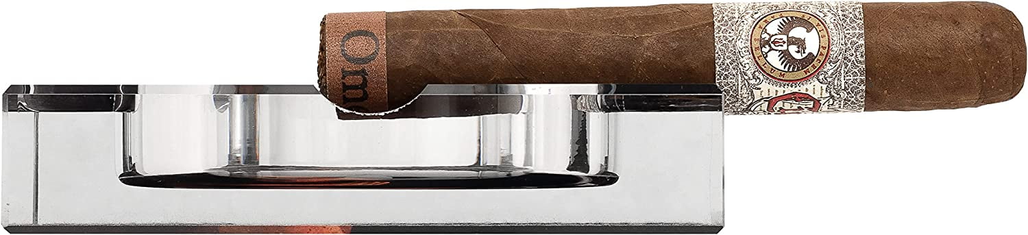 Humidor Supreme Four Finger Crystal Cigar Ashtray Calavera Global