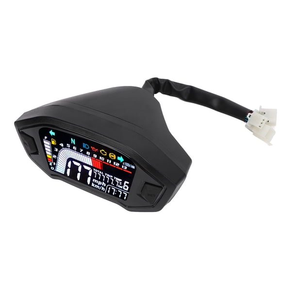 VELOCÍMETRO Universal para Motocicleta, DC 8-12 V, Velocímetro para Motoceteta, Odómetro, Tacómetro, Tablero Digital Para Motocicletas de 1, 2 y 4 cilindros