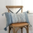 thumbnail image 3 of Pemberly Row Stripe 14" x 26" Poly Pillow with Recycled Denim Cover-Multi-Color, 3 of 5
