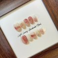 thumbnail image 2 of Light Luxury Light Luxury Handmade Nail Smudge Short Oval Daily Advanced Whitening Nail Art, 2 of 7
