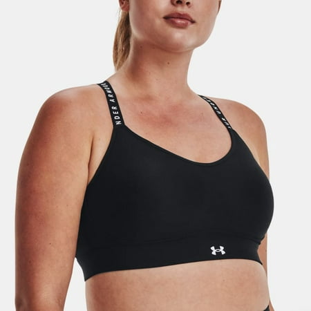 

Under Armour Womens Black White UA Infinity HeatGear Padded Sports Bra Size XL
