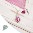 thumbnail image 3 of Collar colgante Minnieouse artesanía sombreros tobilleras cuello joyería arte moda artesano suministro de artesanía Ropa zapatos y accesorios Miscelánea Azul claro, 3 of 6