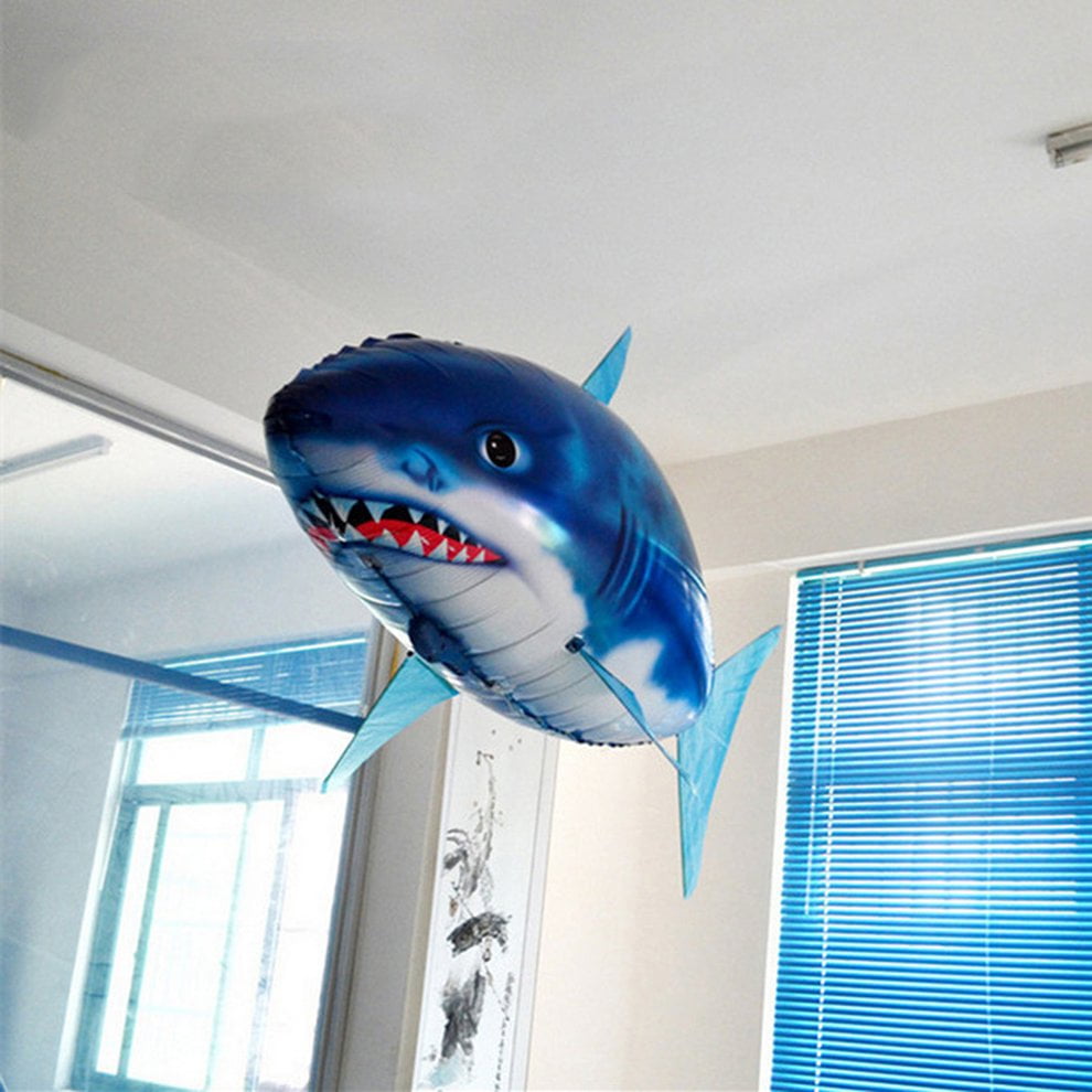 inflatable flying shark