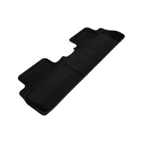 3D MAXpider Second Row Custom Fit All-Weather Floor Mat for Select Honda Civic Models - Kagu Rubber (Black)