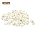 thumbnail image 3 of Unique Bargains Lot de 30 Verrous de Cordon 5.5x3mm en Plastique à Ressort, Blanc, 3 of 5