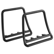 Adjustable Vertical Laptop Stand, Black Notebook & Tablet Holder Storage Rack