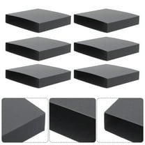 KHBUAB 25Pcs Black Square Paper Packaging Boxes For Small Jewelry .8X11.8X0.8In