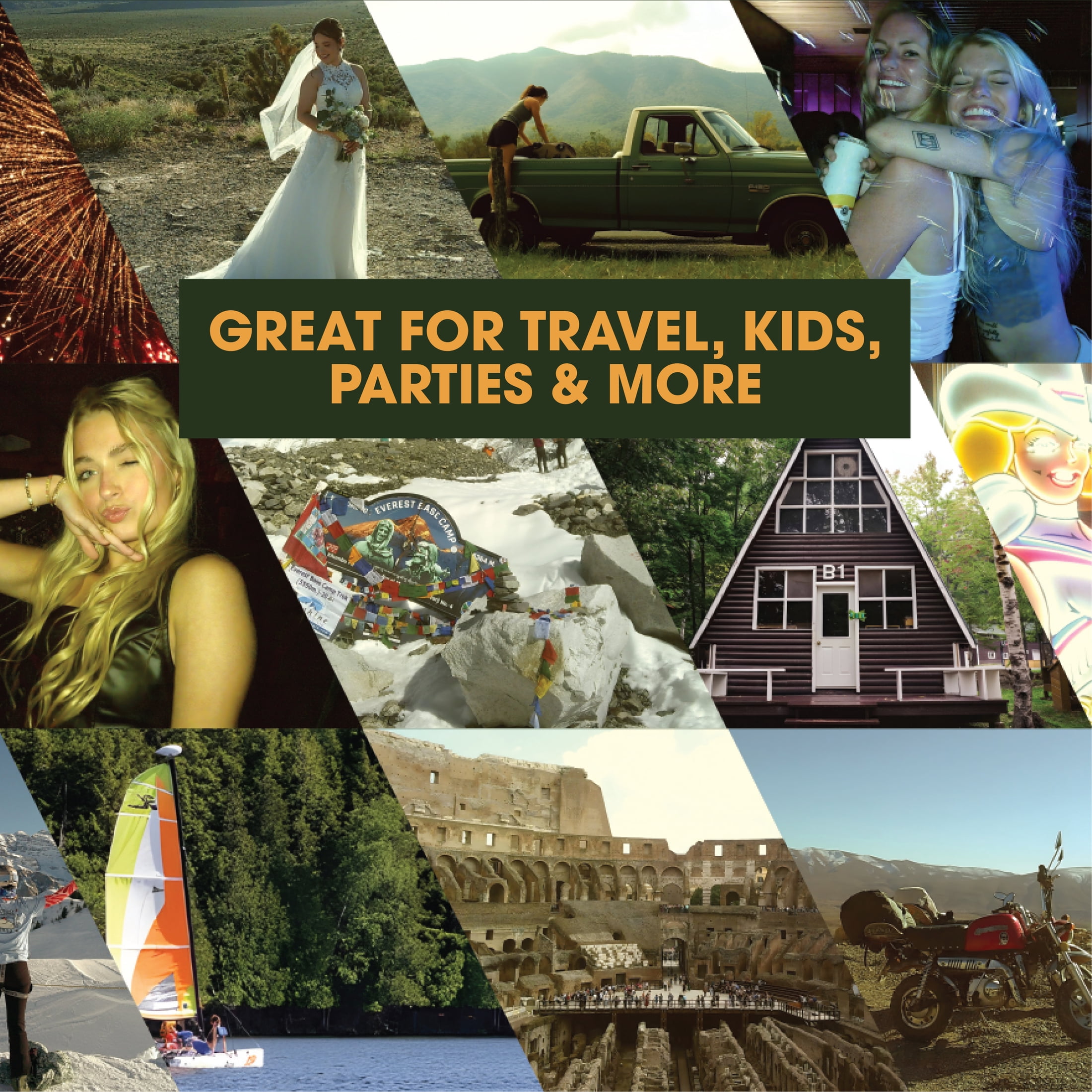 Camp Snap Screen-Free Digital Camera, Easy to Use, Point and Snap for All Ages, Artic White