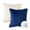 Navy & Off White, variant on Phantoscope Christmas holiday Decorative Throw Pillow Set, Pom Pom Velvet Series Covers with inserts, 18" x 18", Red and Green, 2 Pack