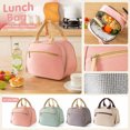 thumbnail image 2 of Insulated Lunch Bag Insulated Lunch Bag for Women Reusable Tote for Work and Daily Use Pink Oxford Cloth Lunch Tote Bag for Women, 2 of 6