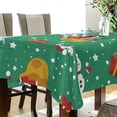 thumbnail image 3 of SKYSONIC Christmas Snowman Tablecloth Waterproof Washable Polyester Square Table Cover Durable Tablecloth for Kitchen Dining Table Party Decor (54 X 72 Inch), 3 of 7