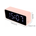 thumbnail image 2 of "Reloj Despertador Digital USB Savefree Con Alarma, Bluetooth, Radio FM LAB Color Rosa ", 2 of 5