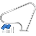thumbnail image 1 of VEVOR Pool Rail 48x36 Pool Railing 304 Stainless Steel 250LBS Load Capacity Silver Rustproof Pool Handrail Humanized Swimming Pool Handrail with Blue Grip Cover & M8 Drill Bit & Self-Taping Screws, 1 of 9