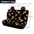 thumbnail image 4 of POLERO Autumn Car Back Seat Covers with Mushroom Pattern, Set of 2 Pieces Stretch Durable Seat Covers for Universal Car Interior, 4 of 4