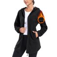 thumbnail image 3 of MoFiz US Women's Polar Fleece Hooded Jacket Full Zip Outwear with Pockets, 3 of 8