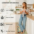 thumbnail image 4 of Farmhouse Kitchen Rug and Mats Set 2 Colorful Seasonal Cooking Sets Cushioned Anti Fatigue Kitchen Floor Mats Non Skid Waterproof Washable Comfort Standing Mat for Home Sink,17.3x28+17.3x47 Inch, 4 of 6