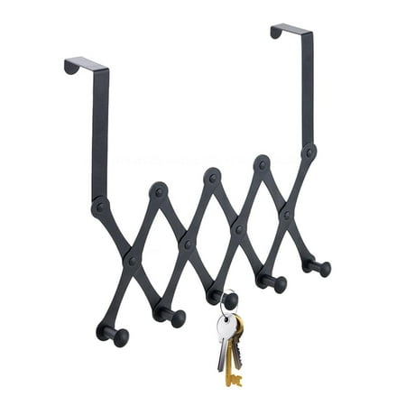 

Expandable Door Hook Bar Adjustable Door Wardrobe Expandable Door Hook Bar Clothes Hook Without Drilling Door Hook for Bathroom Hallway and Bedroom Hang Behind Door