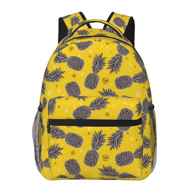 Balery Summer Pineapple Mochila Escolar Impresa, Mochila Ligera para Viajes Casual, Mochila Duradera y Cómoda Multifuncional, Mochila para Laptop-One Size