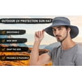 thumbnail image 3 of Plarmod Mens Sun Fashing Hat, 3.5” Wide Brim Cools Super Wide Brim Sun Hat for Fishing, Hiking, 3 of 10