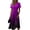 Dark Purple, variant on Easter Dresses for Women Casual Plus Size Wrap V Neck Solid Color Tunic Dress Casual Summer Short Sleeve Dress 2026