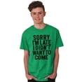 thumbnail image 5 of I Didn't Want to Come Introvert Funny Men's Graphic T Shirt Tees Brisco Brands X, 5 of 6