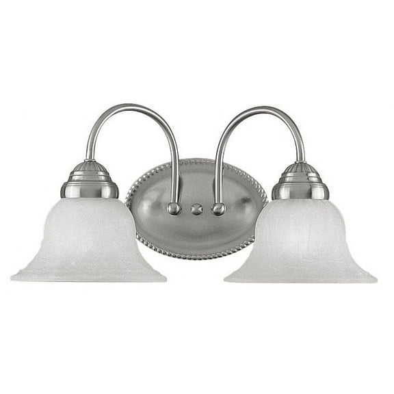 2 Light Bathroom Light in Traditional Style 17 inches Wide By 8 inches High-Brushed Nickel Finish Bailey Street Home 218-Bel-731664