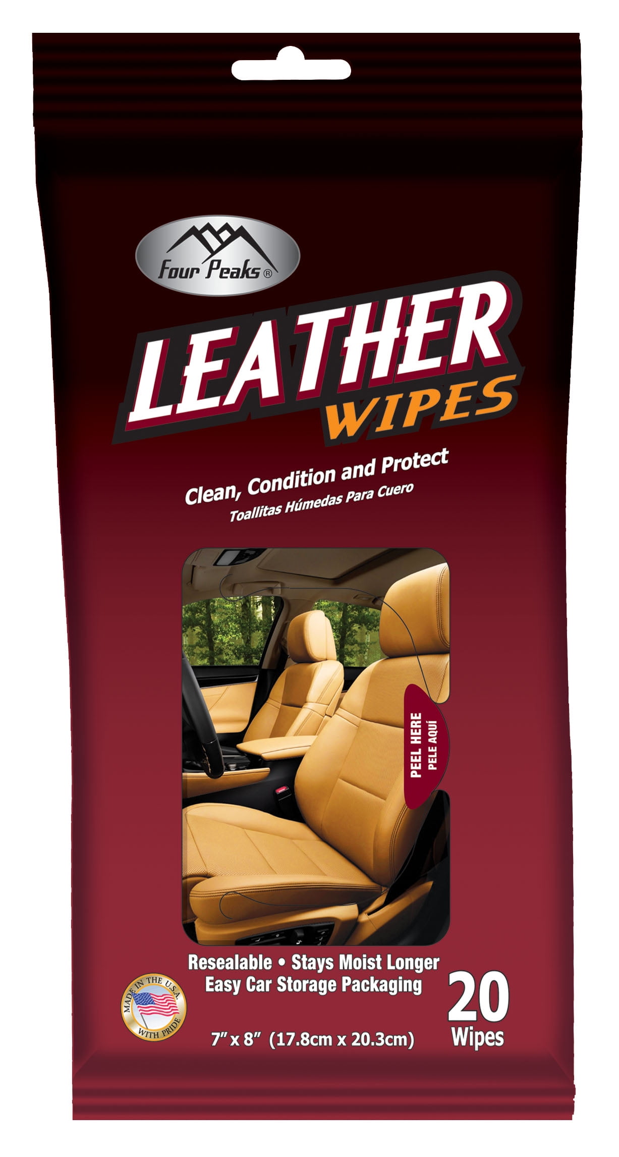 Auto Drive Leather Wipes 27 wipe count