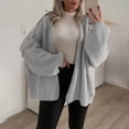 thumbnail image 2 of CheerKidz Women Fashion Knit V Neck Cardigan Loose Fit Sweater Casual Everyday Wear Versatile All Season Soft Cozy Lightweight Warm Stylish(Gray#2,L), 2 of 6