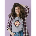 thumbnail image 2 of Stay Groovy Quote Shaped T-Shirt Women -Image by Shutterstock, Female Small, 2 of 4