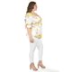 thumbnail image 2 of Blusa floreada de chiffon Roman Fashion /Tallas Extras, 1826 (Amarillo flores) amarillo 40, 2 of 6