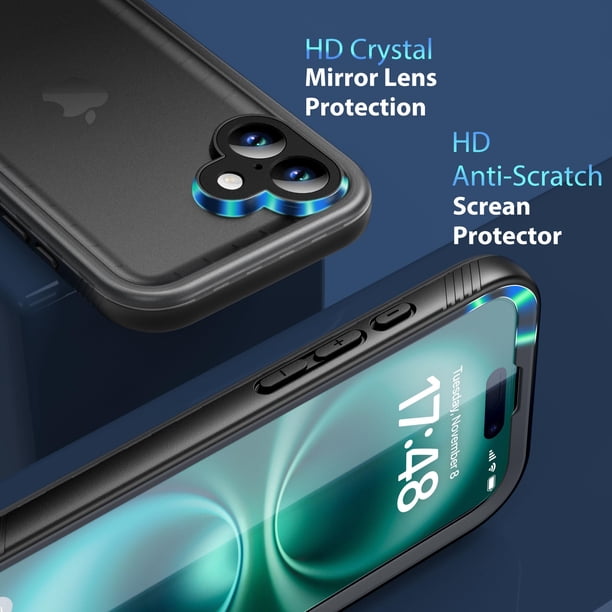 SPORTLINK Magnetische Case voor iPhone 15 Pro Compatibel met MagSafe – IP68 waterdicht, militaire bescherming met ingebouwde camera- en schermbeschermer, extra stevige 360° behuizing, zwart SPORTLINK Magnetische Case voor iPhone 15 Pro Compatibel met MagSafe – IP68 waterdicht, militaire bescherming met ingebouwde camera- en schermbeschermer, extra stevige 360° behuizing, zwart