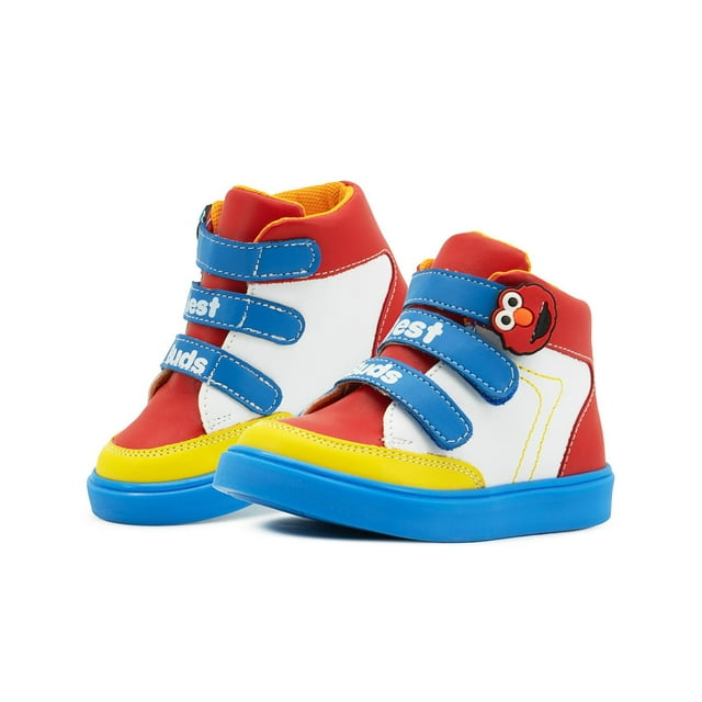 Tenis Bota Niño Karsten Plaza Sesamo Elmo Antiderrapante Azul 19