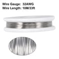 thumbnail image 2 of Alambre de Resistencia de Calentamiento de 0.2mm 32AWG, Cables de Resistencia de Nicromo para Elementos de Calentamiento de 33 pies, 2 of 3