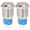 Yellow, variant on Xirurus 2Pcs 16mm (0.63 inches) Reset Momentary Push Button Switch Flat Round 5 Pin with LED Digit 1 Illuminated, Stainless Steel Shell, Blue Color 3-6VDC Voltage Output for Industrial Controls