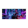 thumbnail image 1 of uhnmki Neon Style Garage Door Cover Festive Holiday for Outdoor Indoor Use Weather Polyester Fabric with Reinforced Stitching Easy Installation and Storage, 1 of 5
