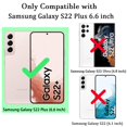 thumbnail image 2 of Zonrw Para Samsung Galaxy S22 Plus Funda Magnética Para Mujeres Niñas Suave Lindo Marco De Onda Forma Rizada Corazón De Amor Funda De Teléfono Con Chapado De Lujo Compatible Con Magsafe Contraportada, 2 of 5