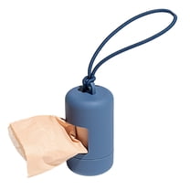 Wild One Dog Waste Poop Bag Carrier Dispenser, Navy
