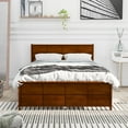 thumbnail image 4 of Modern and Timeless Platform Bed with Headboard and Footboard and Center Support Feet Full Size Multicolor, 4 of 8