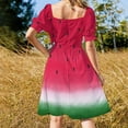 thumbnail image 4 of Watermelon Lovers Sleeveless Dress elegant chic wedding evening dresses Clothing Women's summer skirt, 4 of 7