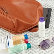 Equate Grab-N-Go Bag of Travel Bottles for Toiletries, Color May Vary, 3 fl oz, 4 Count