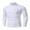 White, variant on LYXSSBYX Men's Performance Long Sleeve Shirt Moisture Wicking Crew T-Shirt Solid Color Linen Stand Collar Slim Fit