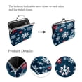 thumbnail image 3 of Snowflake Stylish Small Wallet Coin Purse with 0.7 Microfiber Interior & Zinc Alloy Jaws - 4.3x4.7 in/11x12 cm Size, Compact & Secure Holder for Cash and Cards, 3 of 7