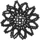thumbnail image 1 of Moño elástico hecho a mano de ganchillo con perlas y diamantes de imitación, redecilla para el pelo, accesorios para el cabello para mujeres y niñas, baile y patinaje., 1 of 8